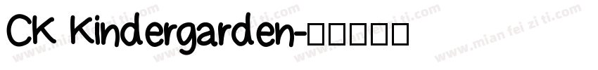 CK Kindergarden字体转换